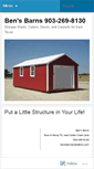 Mobile Screenshot of bensbarnsandcabins.com